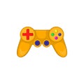Video game controller icon in cartoon style Royalty Free Stock Photo