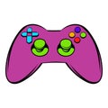 Video game controller icon, icon cartoon Royalty Free Stock Photo