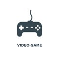 video game controller icon. joystick, game play concept symbol d Royalty Free Stock Photo