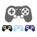 Video game controller icon vector eps10. Joystick, game play icon. Joystick or controller sign.