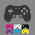 Video game controller icon vector eps10. Joystick, game play icon. Joystick or controller sign.