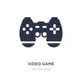 video game controller icon on white background. Simple element illustration from Technology concept Royalty Free Stock Photo