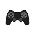 Video game Controller Icon. wireless grey gamepad. Vector illustration