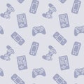 Video game controller icons pattern