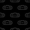 Video game controller seamless pattern vector background Royalty Free Stock Photo