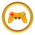 Video game controller vector icon Royalty Free Stock Photo