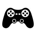 Video game gamepad. Vector controller icon on white background