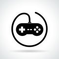 Video game icon on white background