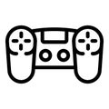 Video games icon, outline style Royalty Free Stock Photo