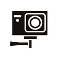 Video go camera device isolated icon