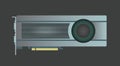 Video Graphic Card. VGA Computer Part. Vector Illustration