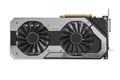 Video Graphics card with powerful GPU isolated on white background