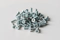 video hardware screws with countersunk head Royalty Free Stock Photo