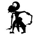 Video of Indonesian shadow puppets from arjuna characters