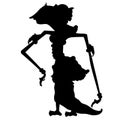 Video of Indonesian shadow puppets from Srikandi characters Royalty Free Stock Photo