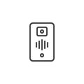 Video Intercom line icon