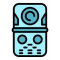 Video intercom monitor icon vector flat Royalty Free Stock Photo