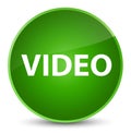 Video elegant green round button