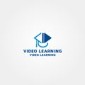 Video learning Vector logo design