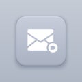 Video mail button, best vector Royalty Free Stock Photo