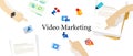 video marketing business promotion advertising watch content product online commerce