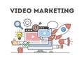 Video marketing concept.