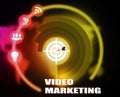 Video Marketing concept plan graphic Royalty Free Stock Photo