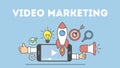 Video marketing concept.