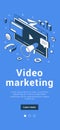 Video marketing strategy development advertising announce blogging social networks banner