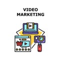 Video Marketing Vector Concept Color Illustration Royalty Free Stock Photo