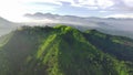 video of Mount Pangradinan from the air using a drone