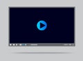 Video multimedia player mockup