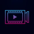 Video nolan icon. Simple thin line, outline vector of online and web icons for ui and ux, website or mobile application