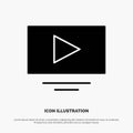 Video, Play, YouTube solid Glyph Icon vector