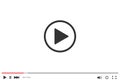 Video player bar template for your design for web site and app Royalty Free Stock Photo