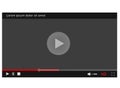 Video player frame Royalty Free Stock Photo