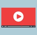 Video Player Interface Design Royalty Free Stock Photo