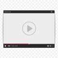 Video player template. Royalty Free Stock Photo