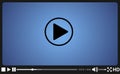 Video player template for web, Royalty Free Stock Photo