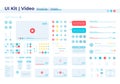 Video player UI elements kit