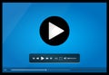 Video player for web, minimalistic design