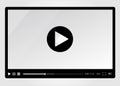 Video player for web, minimalistic design