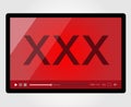 Video player for web, XXX Adult