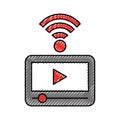 Video player with wifi signal