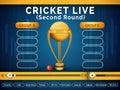 Video Player window for Live Cricket telecast.