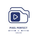 Video playlist black solid desktop icon