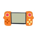 video portable gaming device cartoon vector illustration