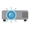 Video projector icon clipart logtotype isolated vector illustration Royalty Free Stock Photo