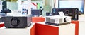 Video projectors in store Royalty Free Stock Photo