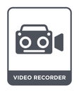 video recorder icon in trendy design style. video recorder icon isolated on white background. video recorder vector icon simple Royalty Free Stock Photo